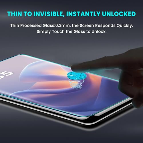 Image of FIRST MART UV Tempered Glass for Motorola Edge 60 Pro & Moto Edge 60, 9H Full-Glue Curved Screen Protector, HD Clear, Fingerprint Compatible, UV Lamp Included