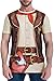 Produktbild COSAVOROCK Herren Cowboy Kostüm T-Shirts 4XL