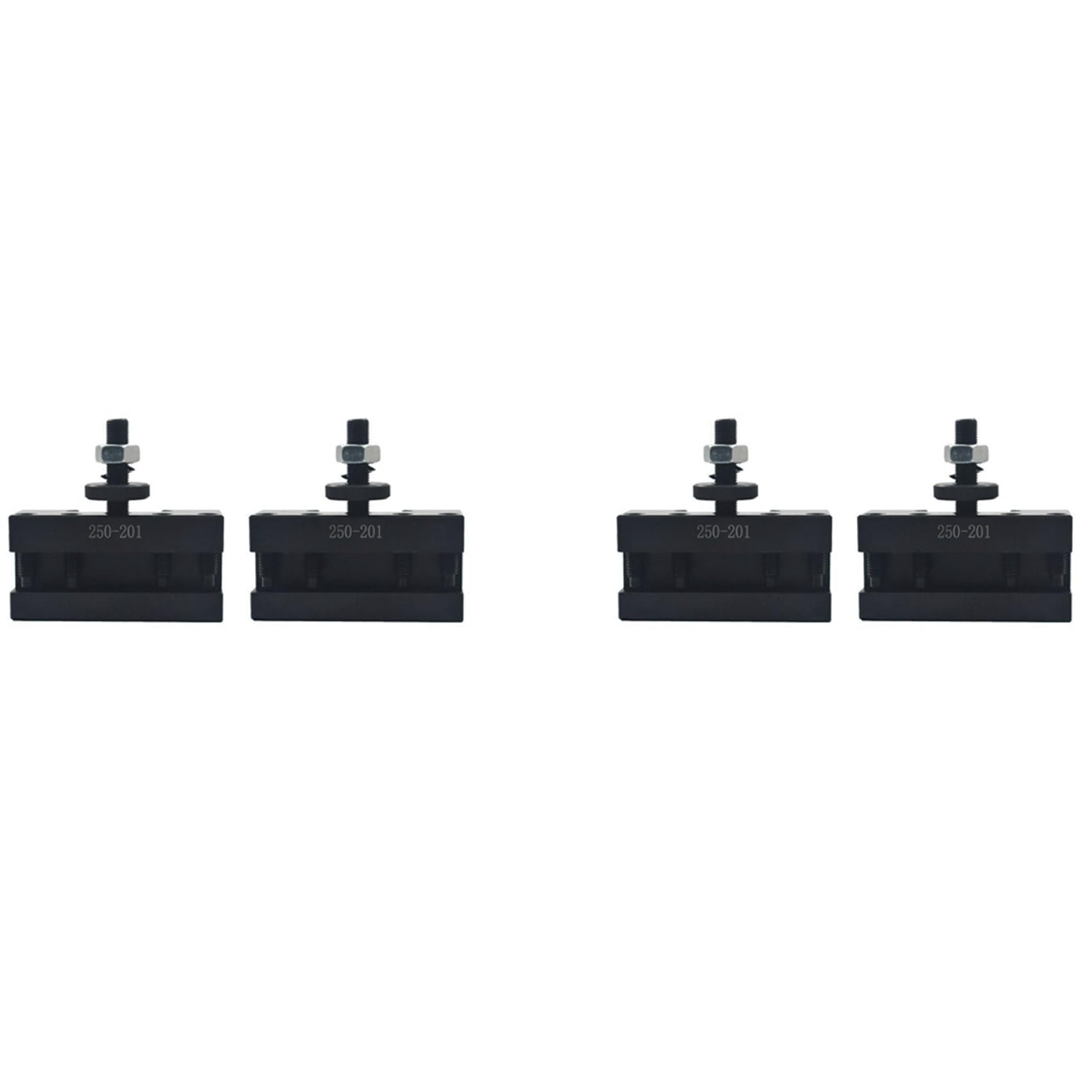 Jnchdghwa Black 4Pcs 250-201 Quick Change Tool Holder Turning And Facing Tool Holder For Lathe Cutter Cutting Tool Bits