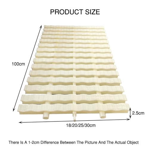 Grille de débordement de piscine drainage blanc os 30cm - 3