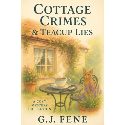 Cottage Crimes & Teacup Lies Audiolibro Por G.J Fene arte de portada