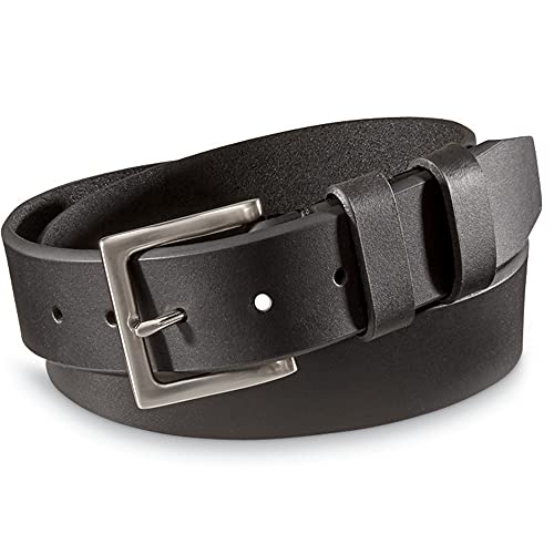 Guide Gear Men's 1.5" Leather Belt for Work, Casual, Dress, 2-Pack (Brown and Black Belts)3