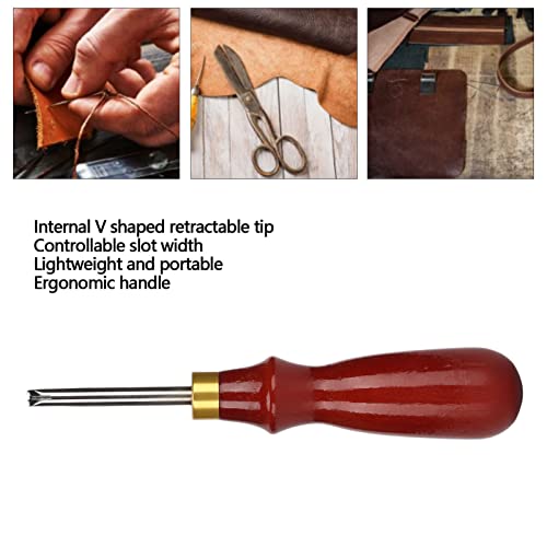 Chanfro de borda de couro, design ergonômico ponta retrátil de chanfro de borda de couro resistente