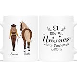 Cadeau Plus Mug Personnalisé Prénom - Et Elle Vit Heureuse Pour...