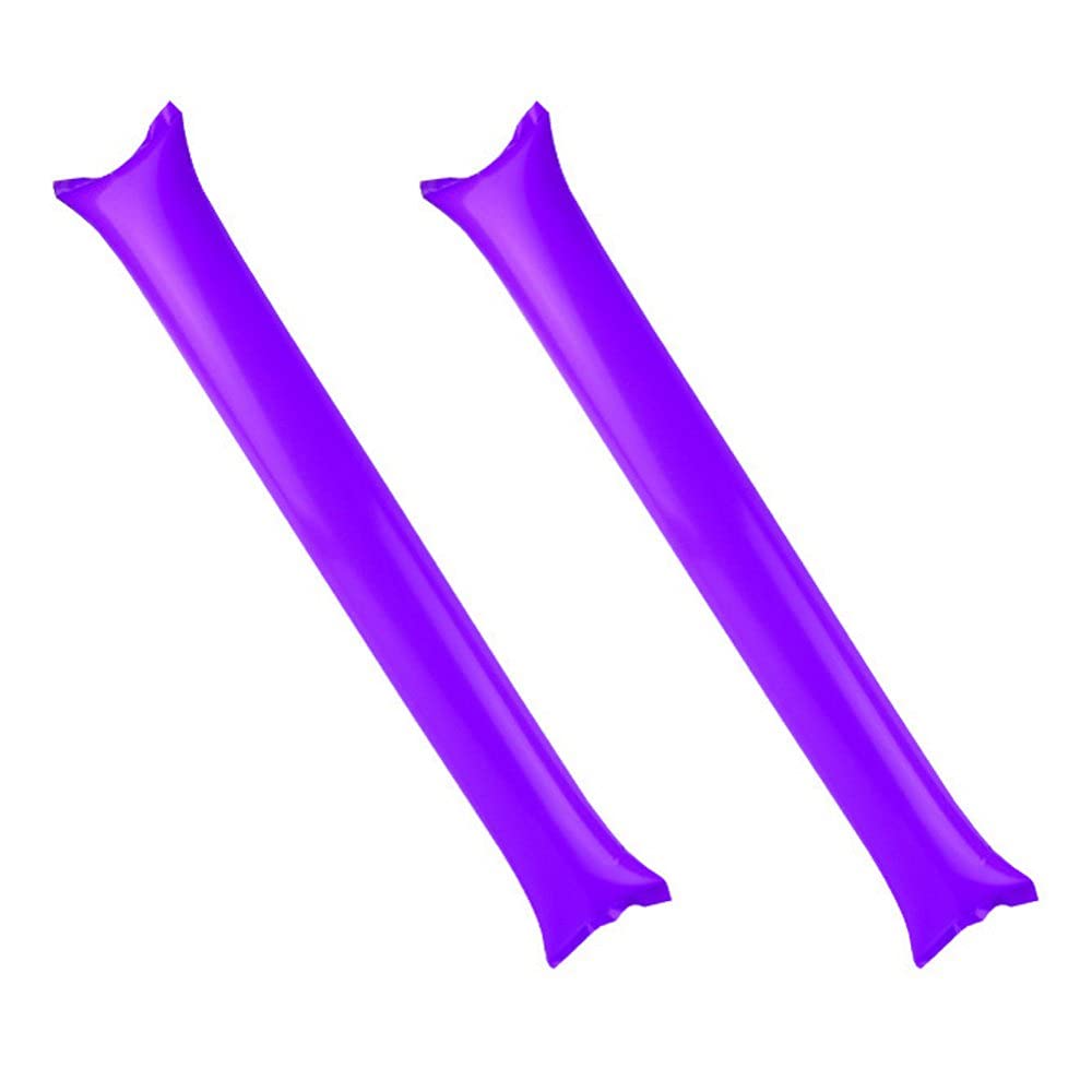40 PCS Thicken Thunder Sticks Bam Bam Cheerleading Plastic Clap Hands Outfit Inflatable Noisemakers for Cheering Basketball Football Party Sport Team Spirit (Purple)