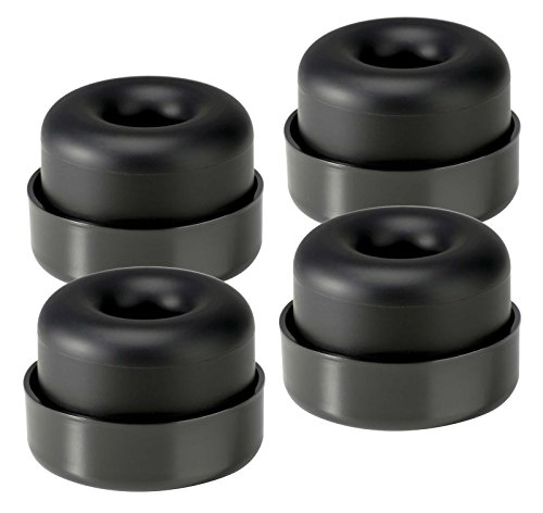 Image of SVS PB-1000 Pro Ported 12-Inch Subwoofer Bundle SoundPath Subwoofer Isolation System (4-Pack) - Black Ash