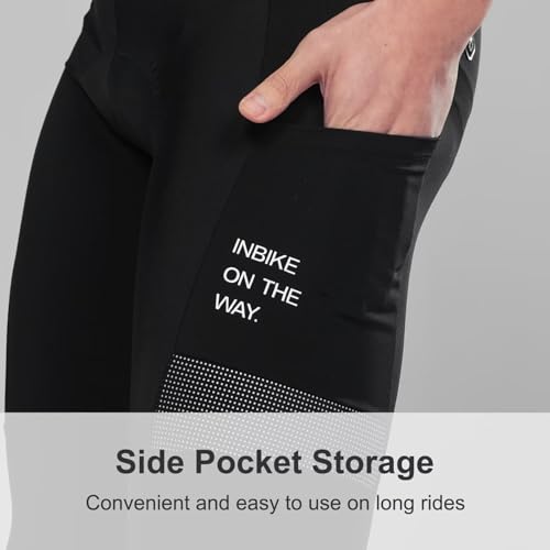 INBIKE Calças de ciclismo masculinas acolchoadas 3D leggings de bicicleta MTB de secagem rápida ao a