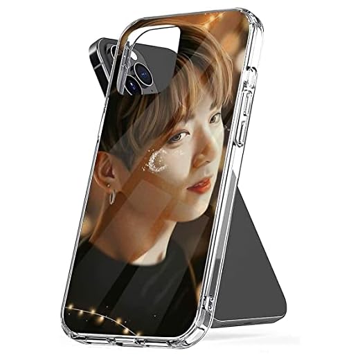 Phone Case Lights - Jungkook Compatible with iPhone 11 12 13 14 Pro Max 13 Mini XR SE 2022 X Xs 6 7 8 Plus 4G Samsung S21 S22 Ultra Plus A12 A51 A71 5G Transparent