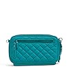 Vera Bradley Damen Baumwolle All in One Crossbody Geldbörse mit RFID Schutz, Forever Green – recycelte Baumwolle, Einheitsgröße #1