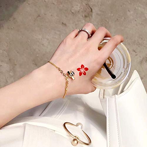 Vista 9 de 30 hojas de calcomanías chinas para la frente, juguetes para niños, niñas, mujeres, impermeables, para la frente, arte corporal, tatuajes temporales