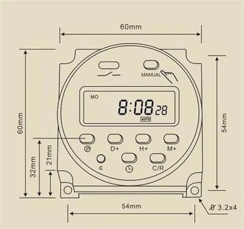 Minuterie CN101A programmable pour éclairage et panneau publicitaire - 5