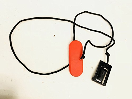 H.F Exchange Treadmill Magnetic Safety Key Lanyard - Magnet Key with Braided Cord & Clip P/N 304894 - Exercise Equipment Replacement Key for Running Machine - Works with HealthRider H190T