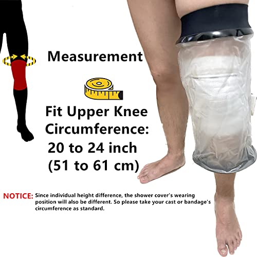 Keefitt Knee Cast Cover For Shower Large Size, Waterproof Knee Shower Protector For Knee Replacement Surgery, Wound, Burns Reusable New Upgraded #TOP1