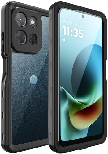 Makbstpect for Moto G Play 2026 Case Waterproof, Built-in Screen Protector, Rugged Full Body Dustproof Shockproof Protective Cover for Moto G Play 2026, Black