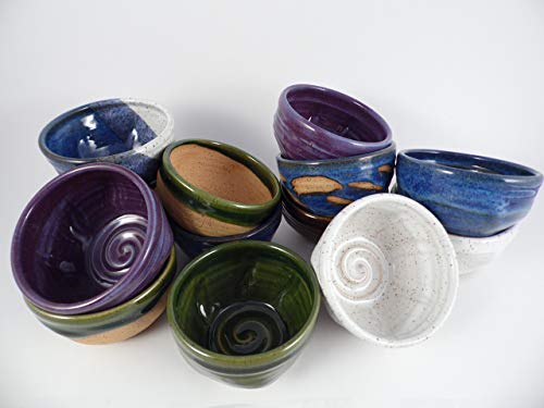 Handmade Pottery Shaving Bowl in Natural Color for Men
