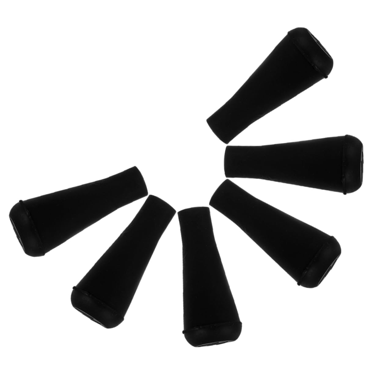 BESPORTBLE 6pcs Rubber Arrow Game Accessories Round Tip Arrowheads Game Practice Tips Round Arrow Tips Hunting Game Practice Equipment Hunting Equipment Practice Arrowheads Hunting Gear Black