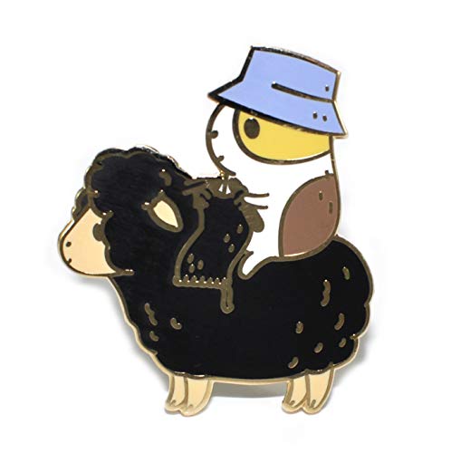 Noristudio Bubu The Guinea Pig Knitter Enamel Pin
