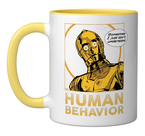 Mug cerámico Star Wars C-3PO amarillo y blanco miniatura 1