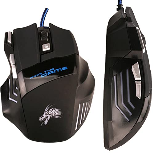 LondonExpress LED Optical PC Gaming Mouse USB Wired Programmable 7 Button 5500Dpi Mice Gamer UK - Image 3