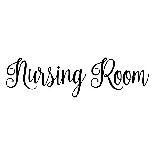 Vinilo adhesivo negro Nursing Room 30.48x8.89 cm