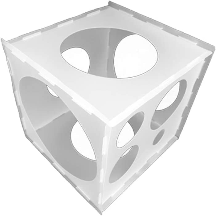 Antong Foldable Plastic Balloon Measuring Box with 9 Different Size Holes for Birthday Balloon Decoration (Plastic)