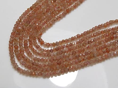 Héliolite facettée 3.5mm LKBEADS, idéal pour collier d'été lumineux