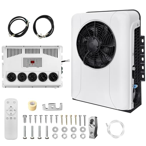 DC 12V AC Unit RV Air Conditioner mini Split Fit for Truck cab Van Motorhome Camper Pickup Vintage Cars Low Noise Intelligent Frequency Conversion Anti-Corrosion Automotive Parking Air Conditioners