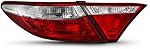 AKKON - 2PCS Fits 2015-2017 Camry Tail Light Brake Lamp [Outer Corner + Inner Trunk pcs] Driver Left Side LH Replacement
