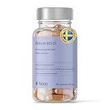 NOOP Resveratrol hochdosiert – Antioxidativ Komplex für Anti-Aging mit 98 % Trans-Resveratrol aus japanischem Staudenknöterich – vegan & laborgetestet, Made in Schweden, 500 mg und 60 Kapseln