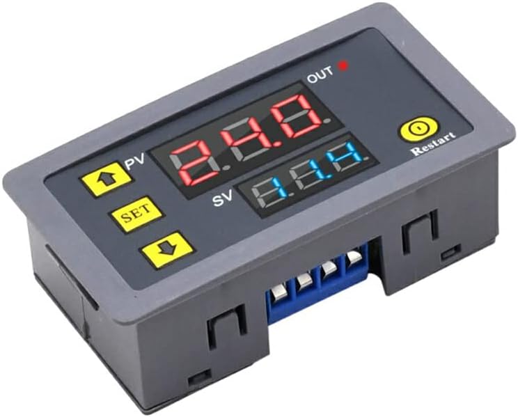 Weilifang Módulo de relé de retardo de temporización cíclica Controlador de interruptor de control de temporizador escolar, CC 12V 240W