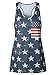 CM-Kid Women's American Flag Tank Tops 4th of July Camo Tee Summer Loose Sleeveless Country Patriotic USA T Shirts