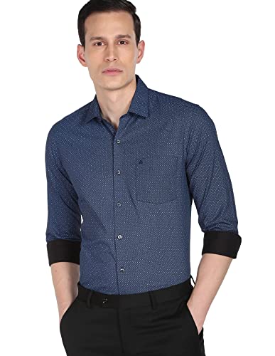 Image of Arrow Men's Textured Tapered Fit Trousers