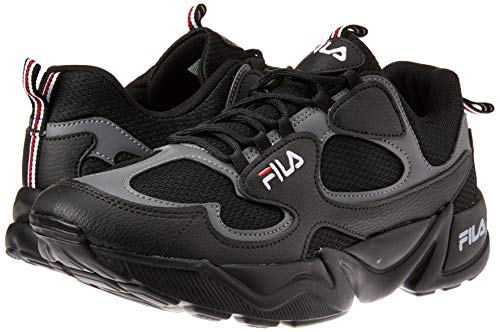 Fila Carrera, Tênis Masculino, Preto (Preto/Grafite/Vermelho), 41