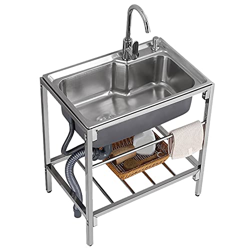 Lirrebol Lirrebol-2023 Edelstahl Ausgussbecken Komplettset