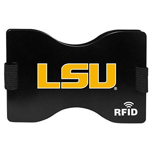 NCAA LSU Tigers Unisex Siskiyou SportsRFID Wallet, Black, One Size
