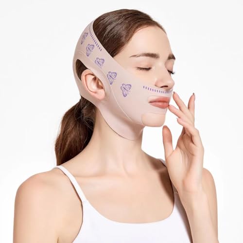 MZLUWM Máscara de dormir Beauty Face Sculpting, redutor de queixo duplo, máscara facial emagrecedora