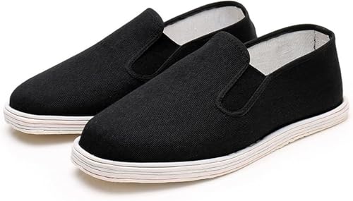 Old Beijing Cloth Shoes for Men, Handmade Cloth Slippers, Thousand-Layer Sole Cloth Boots, Full Cloth Soles, Comfortable One-Legged3