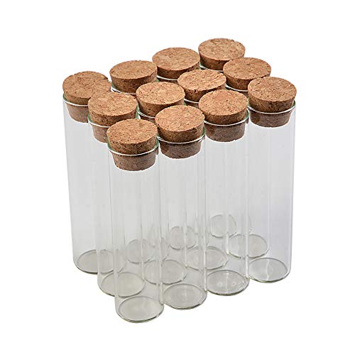 22120mm 30ml Empty Glass Transparent Clear Bottles with Cork Stopper Glass Vials Jars