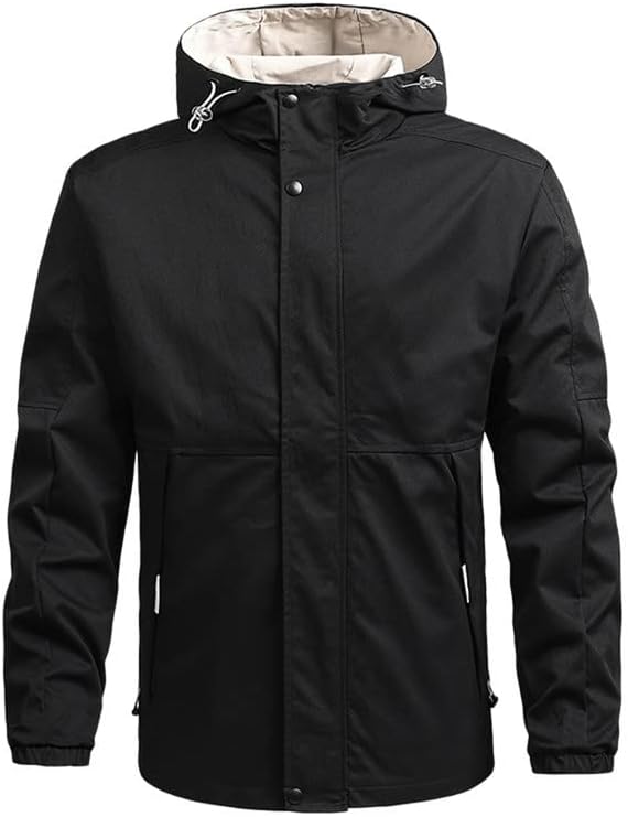 Mens Windbreaker Jacket Lightweight Hooded Wind Breakers Cycling Running Hiking Outdoor Coats