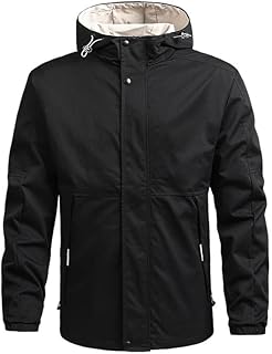 Mens Windbreaker Jacket Lightweight Hooded Wind Breakers Cycling Running Hiking Outdoor Coats