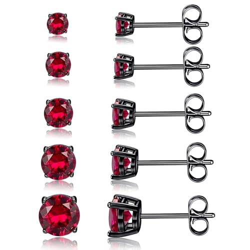 earrings for men ruby