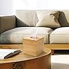Tissue Box Cover with Base Square Tissue Box Holder for Home Office - - 42210540