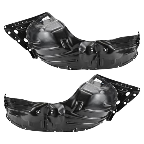 Image of TRQ Inner Fender Liner Set Compatible with 2017-2020 Mitsubishi Mirage G4 MI1248132 MI1249132