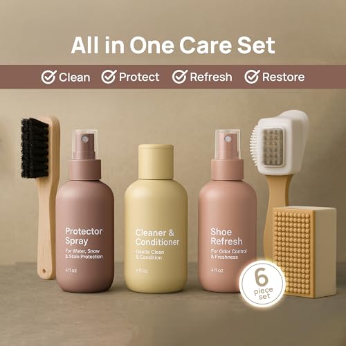 FORTIVO Suede Cleaning Kit Compatible for UGG Footwear - Sheepskin & Suede Gentle Cleaner and Conditioner, Protector Spray, Odor Remover, Suede Stain Nap Eraser, Dual Brush Set for UGG Shoes by FORTIVO - Image 3