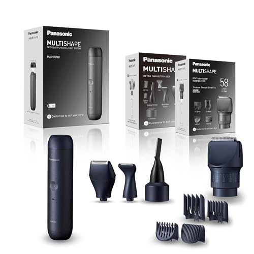Panasonic MULTISHAPE ER-CBL1, ER-CDT1 & ER-CTW1 Ensemble, Unité principale de système MULTISHAPE, Ensemble Têtes de Rasage/Tonte, Tondeuses à Sourcils/à...