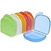 6 Pack Orthodontic Container Case for Retainer Mouthguard Dentures (6 Colors)
