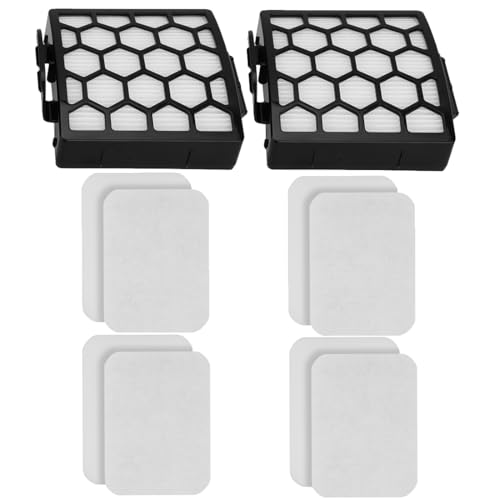 Image of Vacuum Filters Replacement for Shark Navigator Zero-M Self-Cleaning Brushroll Pet Pro Upright Vacuum ZU102 ZU100 ZU60 ZU62 ZU62C NV150 NV151 NV255 NV181,2 HEPA Filter, 4 Foam 4 Faux Felt Filters