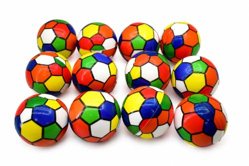 Image of Asera 12 Pcs Soft Foam Sponge Rainbow Balls for Kids | Lightweight High Bounce Colorful Play Ball | Birthday Return Gifts, Party Favors, Indoor & Outdoor Fun