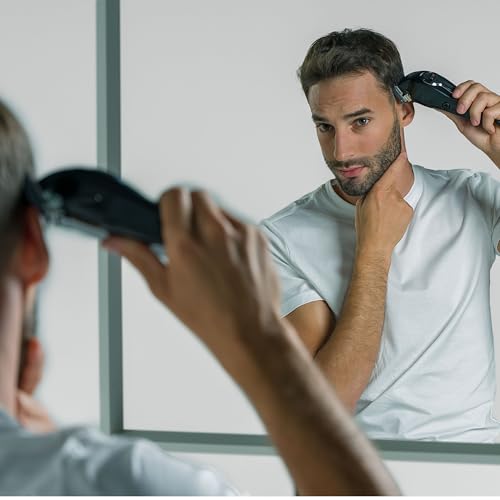 Wahl Haarschneider für Männer mit selbstschärfenden Präzisionsklingen, Elite Pro Head Shaver, Herrenhaarschneider, Secure Fit Premium Schneidkämme, Profi-Friseure, kabelgebunden