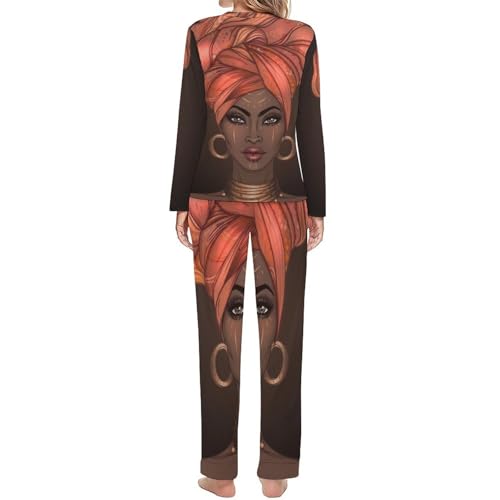 Pyjama femme avec t-shirt manches longues en tissu premium fluide